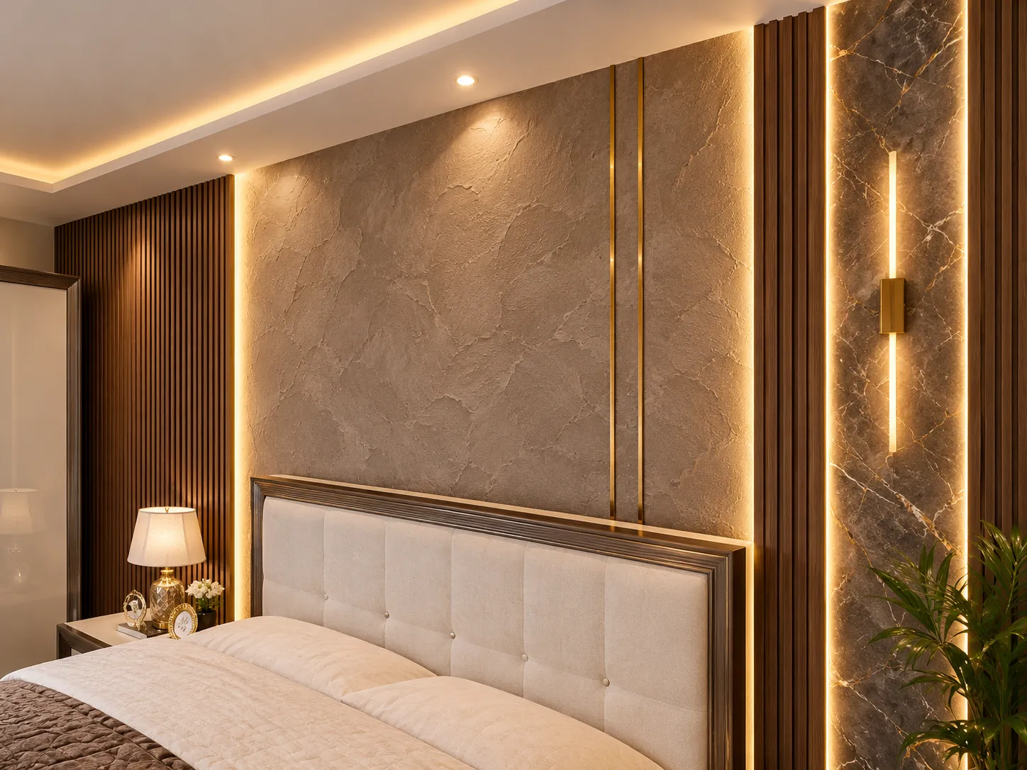 Stylish wall [texture and painting design] in Kolkata by [Agnimitra Interior] Design.