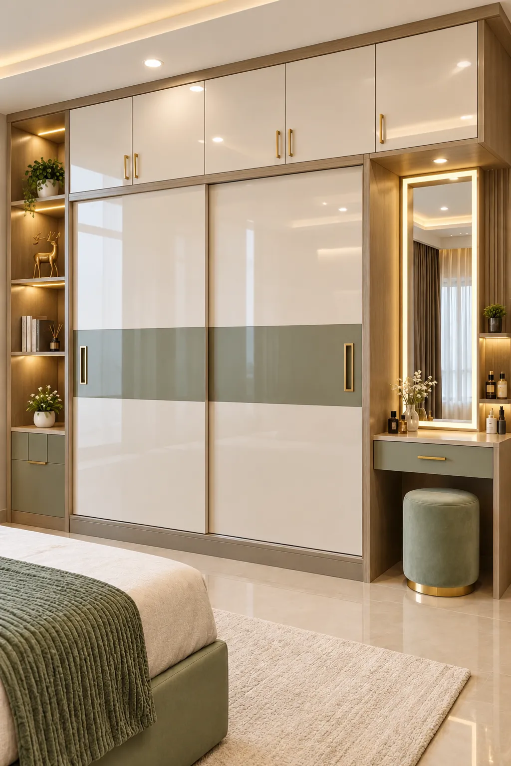 2BHK flat interior design in Narendrapur with a functional living room, customised furniture, TV unit, storage and carefully planned lighting.