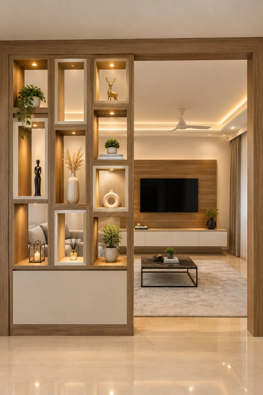 Modern Flat Interior Design in Rajarhat